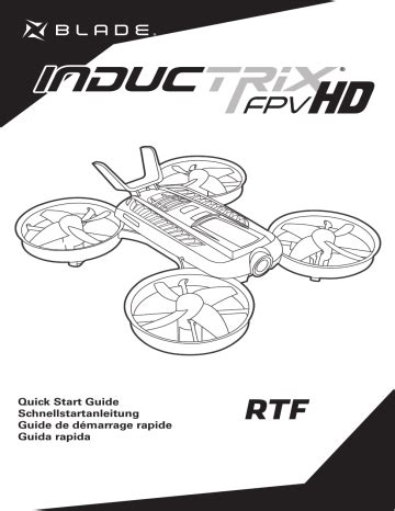 Blade Inductrix FPV RTF User Manual PDF